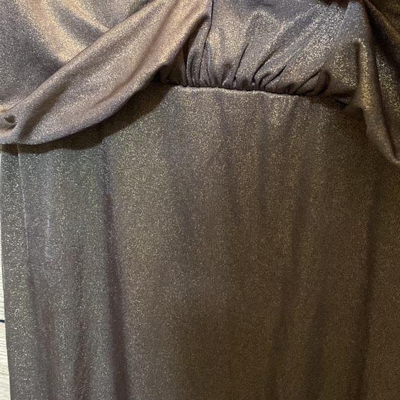 Size 2 | Le Chateau- bronze with subtle shimmer cocktail dress - Picture 5 of 11